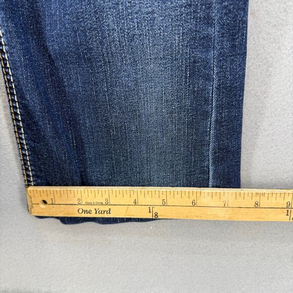 Silver Jeans Women's 27X33 (4) Blue Mid Slim Boot Cut Rivetted Pocket Western - Picture 15 of 15